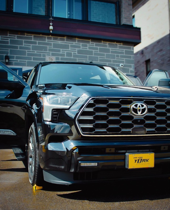 Toyota Sequoia paint correction & ceramic coating — York Region detailing
